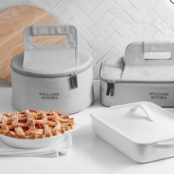 WILLIAMS SONOMA INSULATED FOOD STORAGE TOTE - 11.5 DIAMETER x 5.5 HIGH - Picture 2 of 5